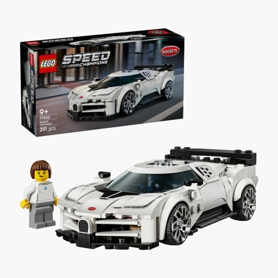 Hipermașina sport Bugatti Centodieci, 77240 Speed Champions, 291 piese, +9 ani