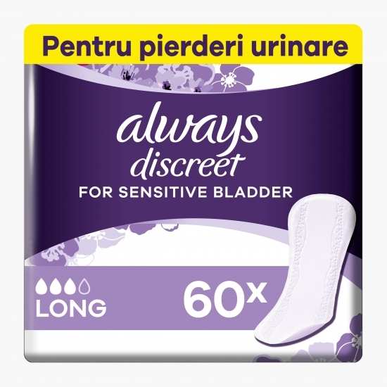 Absorbante zilnice pentru incontinența urinară Liners large 60 buc