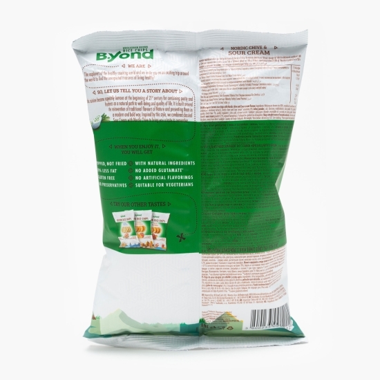 Chipsuri de orez integral cu aromă de ceapă nordică și smântână 60g