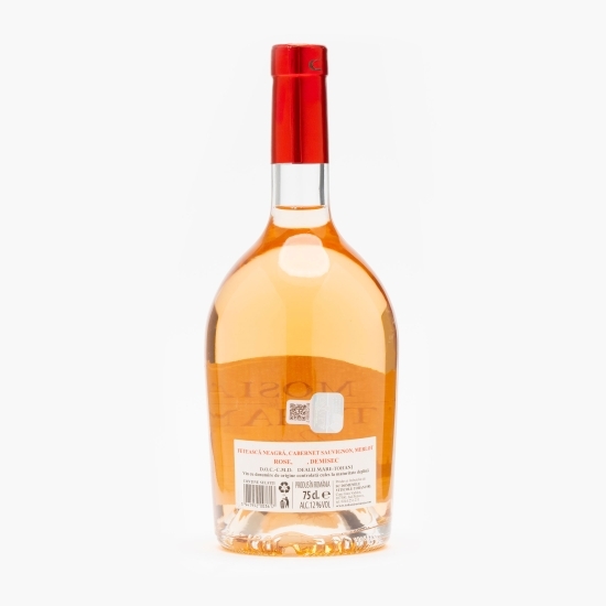 Vin rose demisec Cabernet Sauvignon, Merlot, Fetească Neagră, 12%, 0.75l
