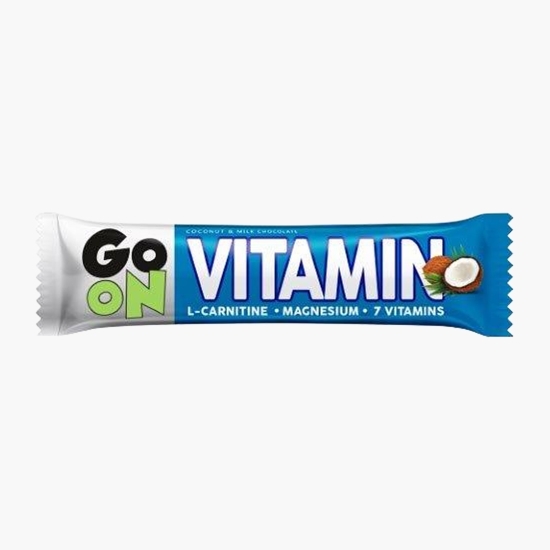 Baton Vitamin din ciocolată cu lapte și cocos, 45g