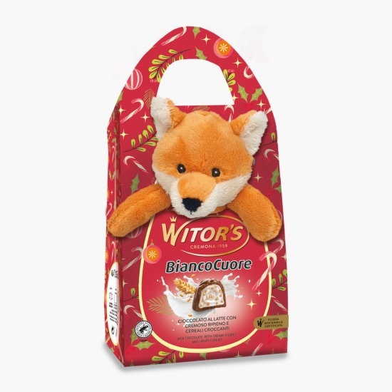 Praline Bianco Cuore cu jucărie de pluș, 100g