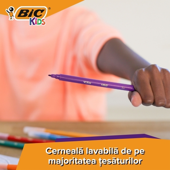 Markere colorate lavabile Kids Visa 18 buc