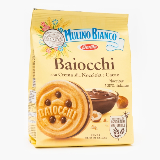 Biscuiți umpluți cu cremă de alune și cacao 260g