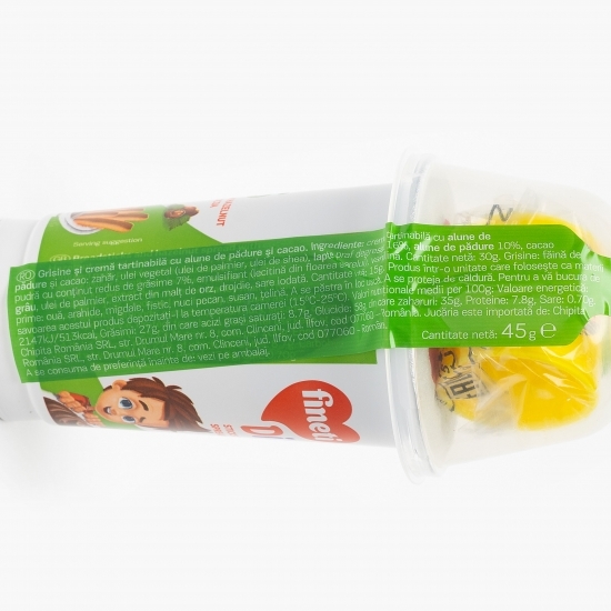 Sticks și cremă de cacao cu jucărie Dips Kids 45g