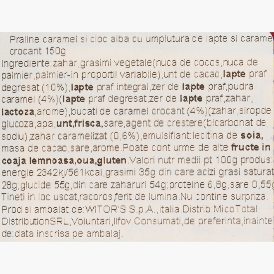 Trufe de ciocolată albă cu caramel și cremă de lapte Harry Potter 150g