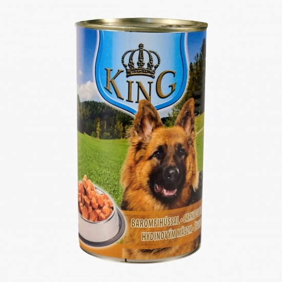 Hrană umedă integrală pentru câini adulți, 1240g, cu carne pasăre