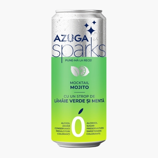 Apă carbogazoasă cu extract de lămâie verde și mentă Sparks Mocktail Mojito 330ml