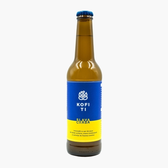 Limonadă din lămâi siciliene, miere și floarea-soarelui, Slava, 0.33l