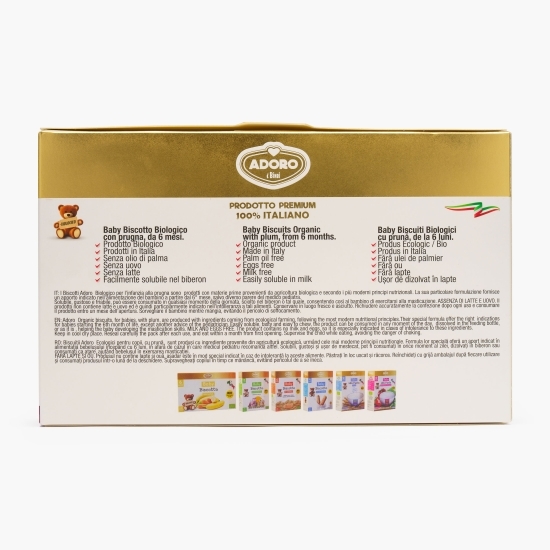 Biscuiți eco pentru copii, cu prune, +6 luni, 250g