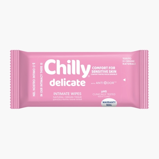 Șervețele pentru igiena intimă Delicate, 12 buc
