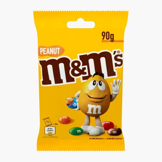M&M'S - Bomboane cu arahide învelite în ciocolată cu lapte 90g