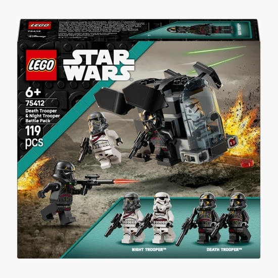 Pachet de luptă Soldați ai morții și Soldați ai nopții, 75412 Star Wars, 119 piese, +6 ani