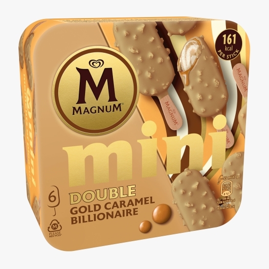 Înghețată mini Double Gold Caramel Billionaire 330ml