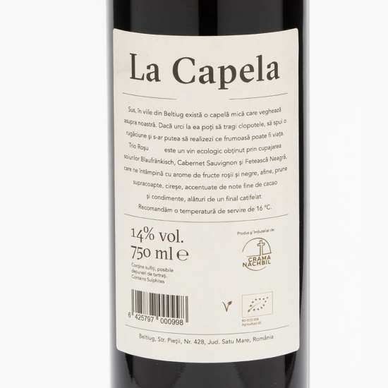 Vin roșu sec eco La Capela, 14%, 0.75l