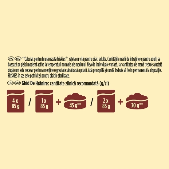 Hrană umedă pentru pisici, 12x85g, mix de arome (pui, vită, miel, rață)