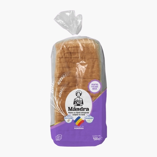 Pâine integrală coaptă la tavă 500g