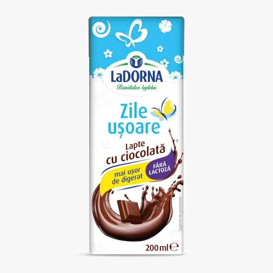 Lapte fără lactoză cu aromă de ciocolată 200ml