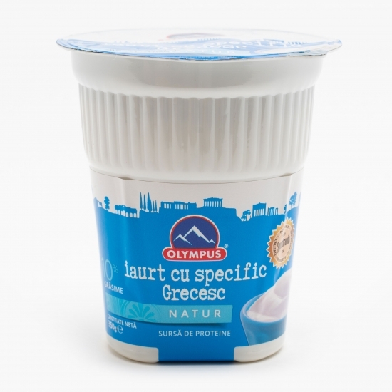 Iaurt cu specific grecesc natur 10% grăsime 350g