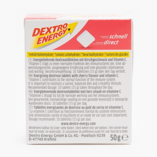 Tablete dextroză Minis C cireșe 50g