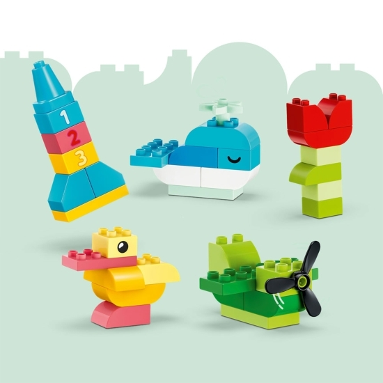 Cutie creativă în culori, 10479 Duplo, 80 piese, +1 an jumate