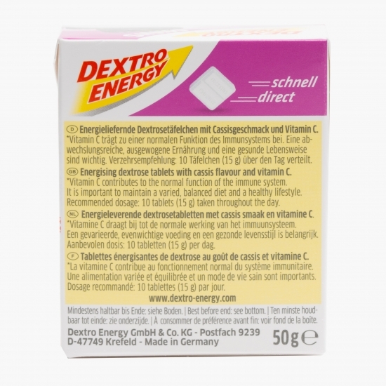 Tablete dextroză Minis coacăze 50g