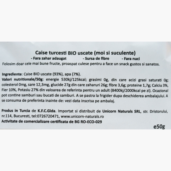 Caise turcești uscate eco 50g