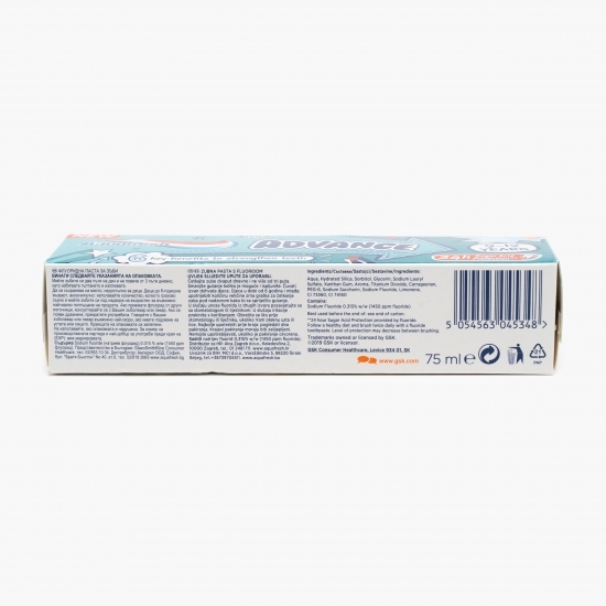 Pastă de dinți cu fluor Advance pentru copii, 9-12 ani, 75ml