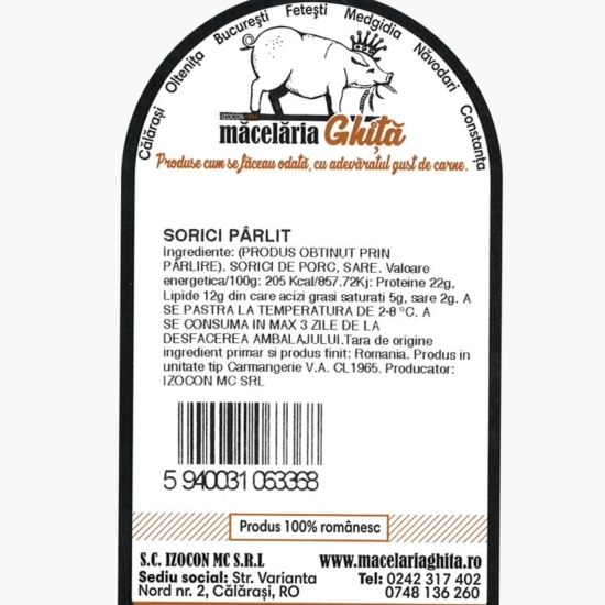 Șorici pârlit 300g