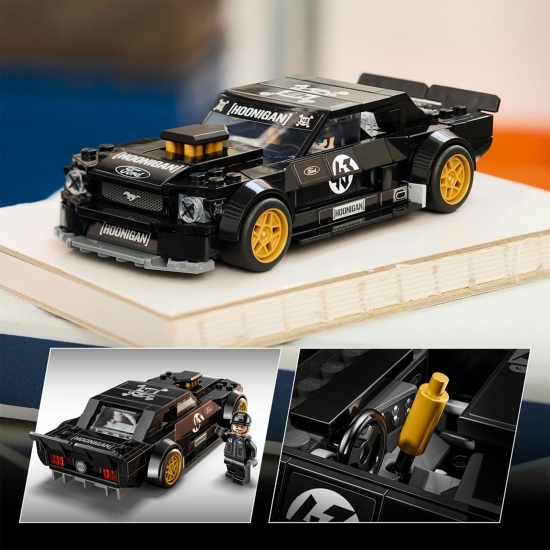 Ford Mustang Hoonicorn V1 al lui Ken Block, 77262 Speed Champions, 345 piese, +9 ani