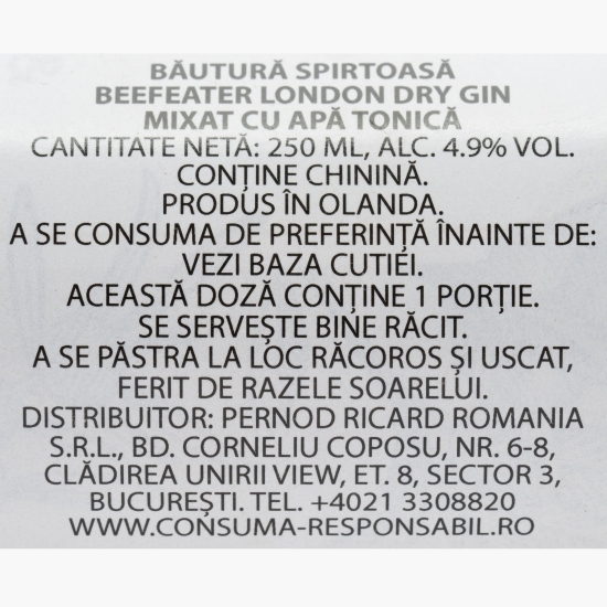 Gin tonic 4.9% alc. 0.25l