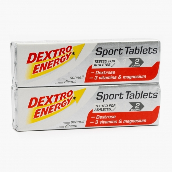 Tablete de dextroză cu vitamine și magneziu Sport Formula 94g