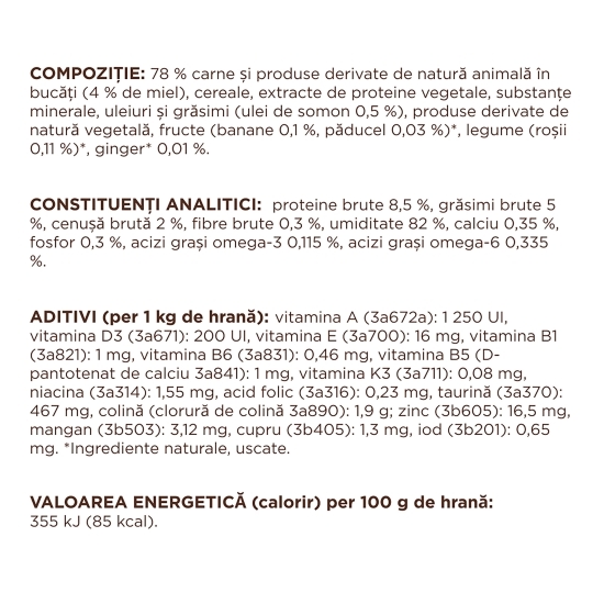 Hrană umedă pentru pisici, cu miel în sos, 85g