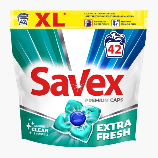 Detergent de rufe capsule Premium 2în1 Extra Fresh, 42 spălări