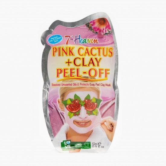 Mască exfoliantă cactus roz și argilă 10ml