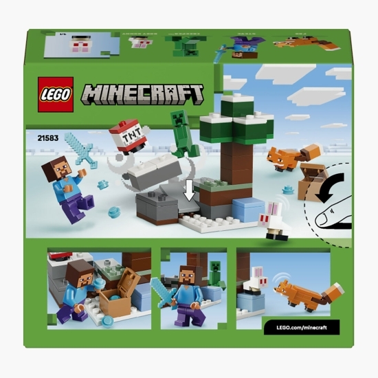 Aventura din Taiga a lui Steve, 21583 Minecraft, 79 piese, +6 ani