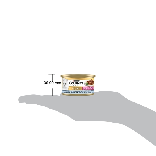 Hrană umedă pentru pisici, 85g, Dublă Savoare cu pește oceanic și spanac în sos