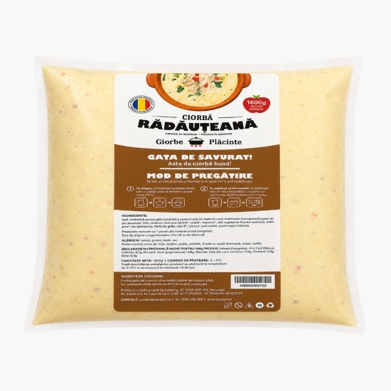 Ciorbă rădăuțeană, 4 porții, 1.6kg