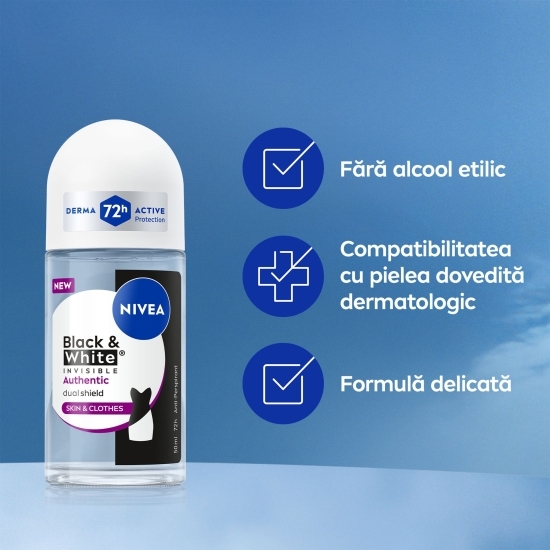 Deodorant antiperspirant roll-on Black & White Authentic 50ml