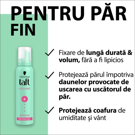 Spumă pentru păr True Volume 200ml