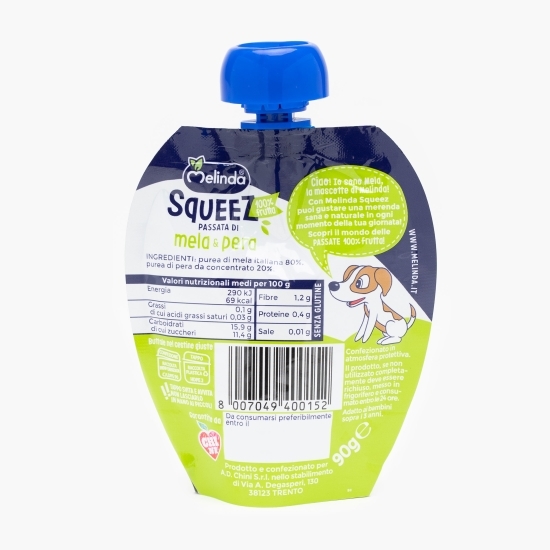 Piure de mere și pere 90g