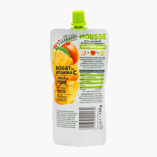 Mousse de fructe (mere, mango, banane) 120g