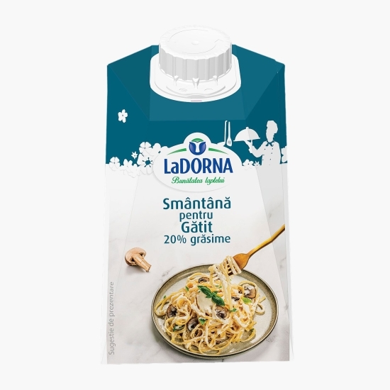 Smântână lichidă UHT pentru gătit, 20% grăsime, 0.5l