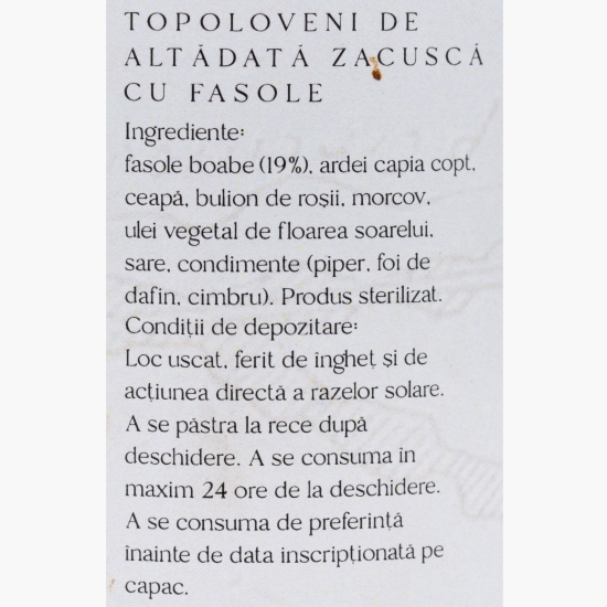 Zacuscă cu fasole de altădată 300g