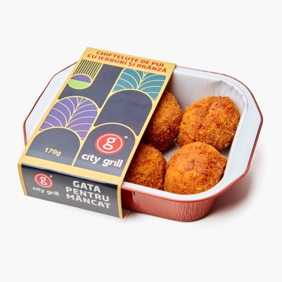 Chifteluțe de pui cu ierburi si brânză, 170g
