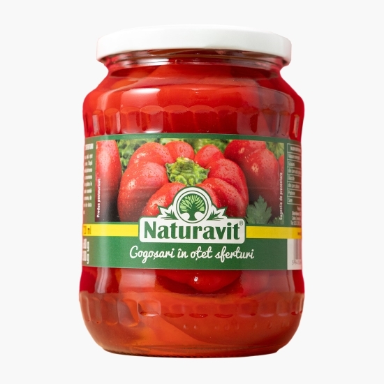 Gogoșari sferturi în oțet 680g