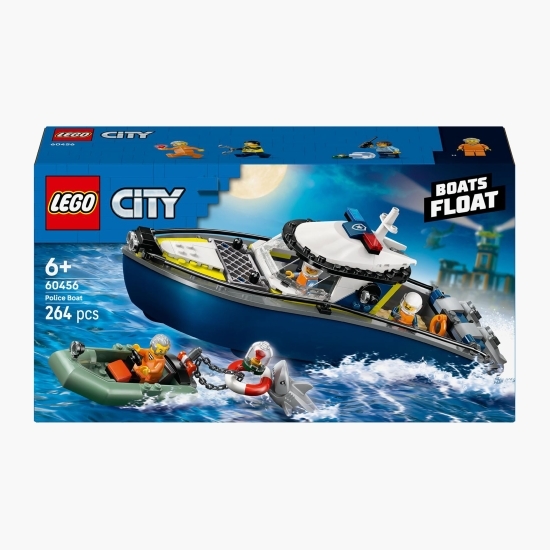 Urmărire cu barca de poliție, 60456 City, 264 piese, +6 ani