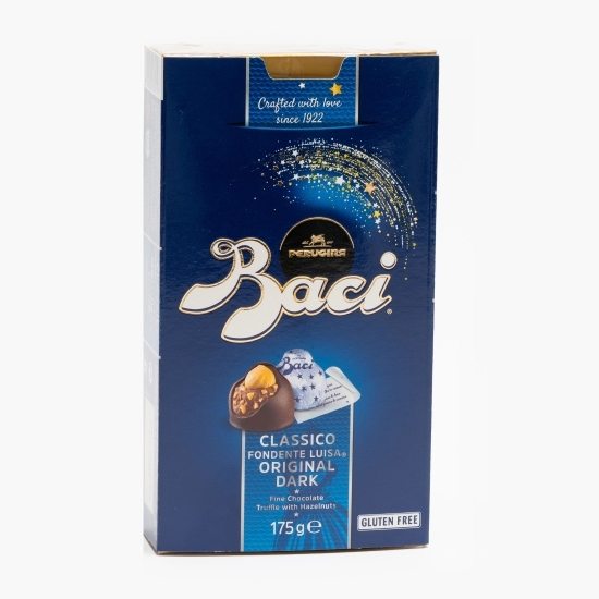 Praline ciocolată neagră umplutură alune de pădure 175g