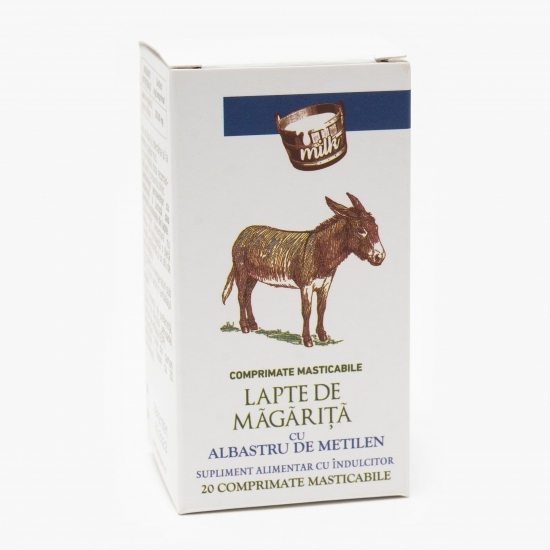 Lapte de măgăriță cu albastru de metilen 20 comprimate