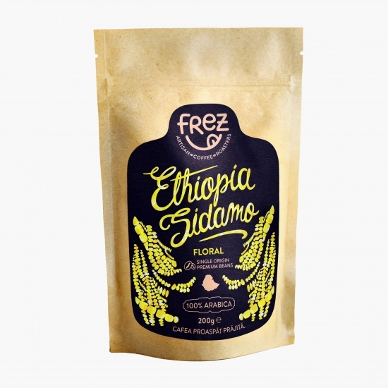 Cafea boabe prăjită 100% Arabica Ethiopia Sidamo 200g